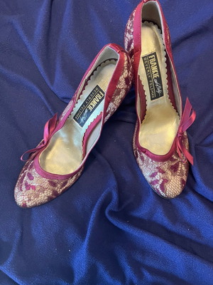 Beverly Feldman high heels used, red, size 38