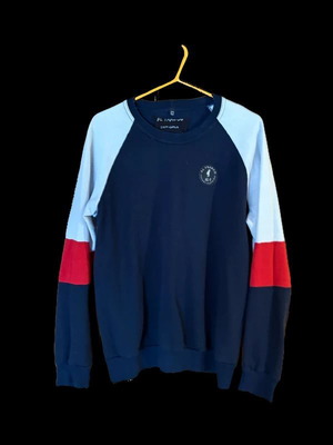 Al Franco sweatshirt like new, blue with red and white stripes, size M
