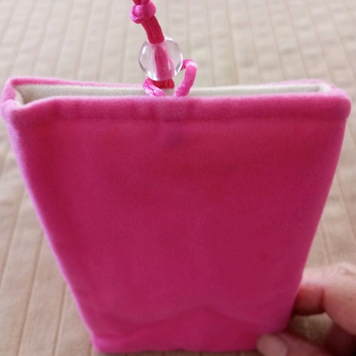 Phone case new velvet pink 15×9.5