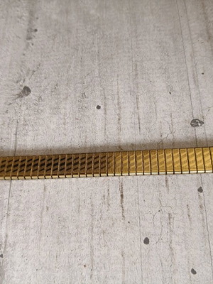 Elastic steel watch strap 16mm new gold color