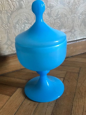 Glass decorative vintage candy dish new, table decor