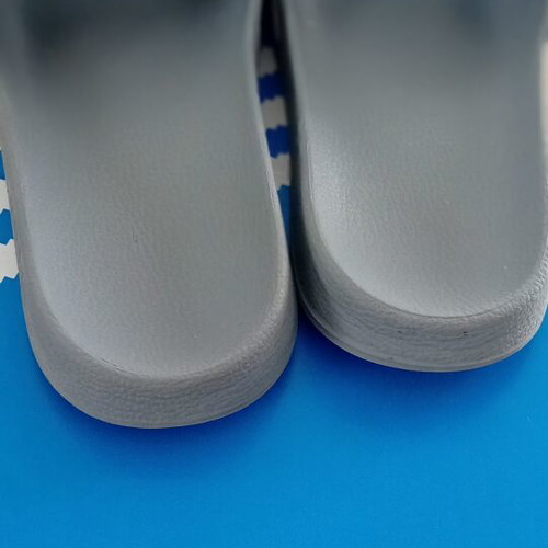 Adidas slides size 40.5 gray like new