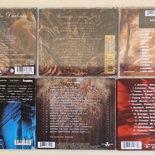 Beauty in Darkness Vol. 1-6 CD complete collection like new