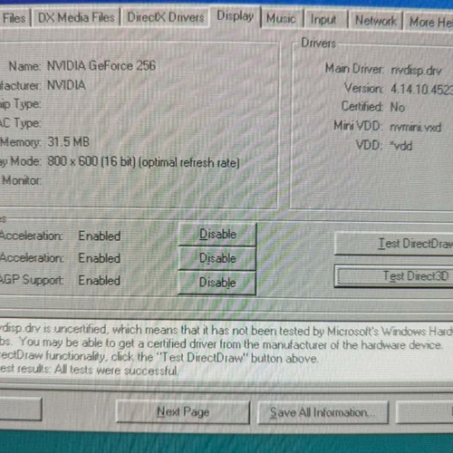 Creative Labs GeForce 256 3D Annihilator CT6940 32MB AGP graphics card