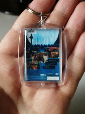 Onimusha PS2 keychain, acrylic