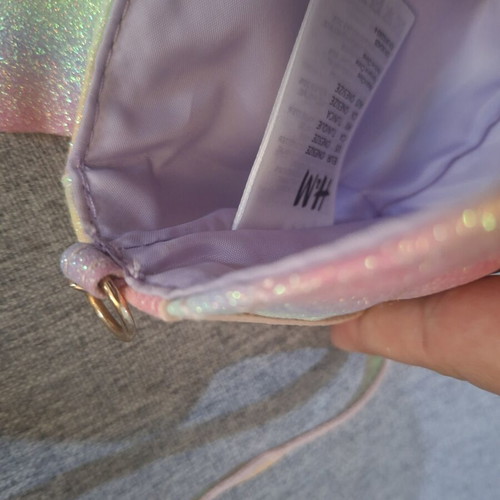 Children's bag with glitter rainbow colors H&M like new