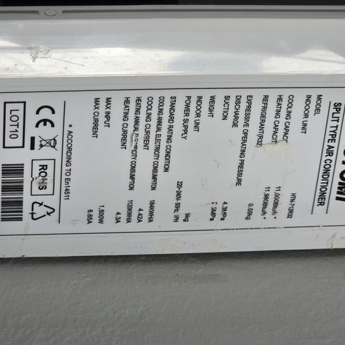 Toyotomi 12,000 BTU air conditioner