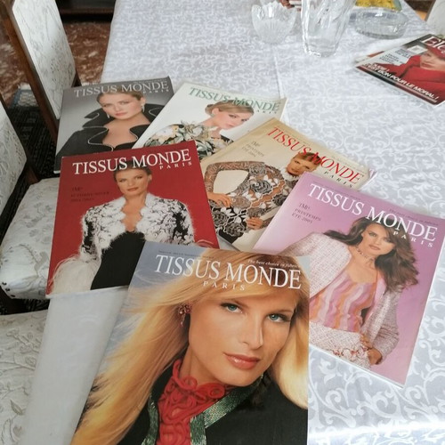 Tissus Monde Paris fashion magazines like new, pack of 6 issues