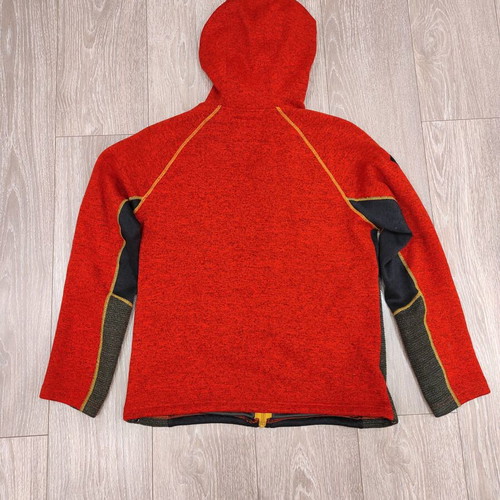 Lowe Alpine technical fleece jacket size M like new, red and orange