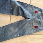 Zara baggy statement jeans, blue, size XXL