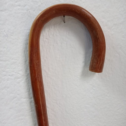 Vintage wooden walking cane used 90cm