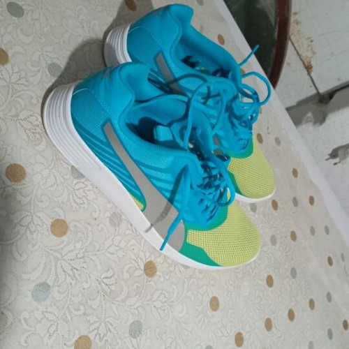 Puma shoes new, yellow and turquoise, size 44, athletic