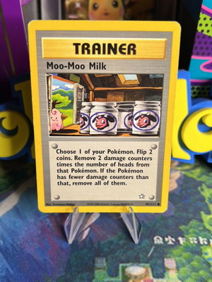 Moo Moo Milk Neo Genesis Pokemon Card new condition