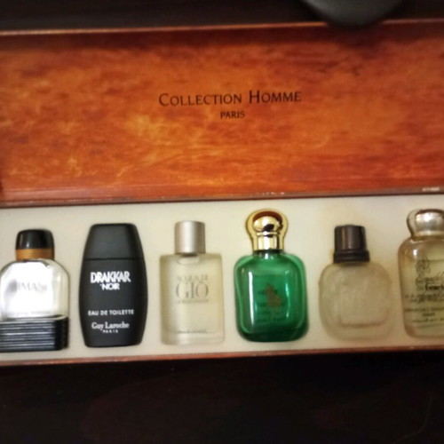 1990 vintage men's perfume bottle set used