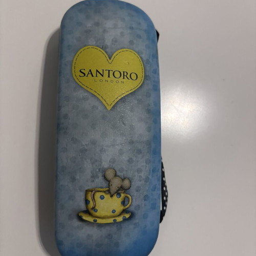 Glasses case like new, blue
