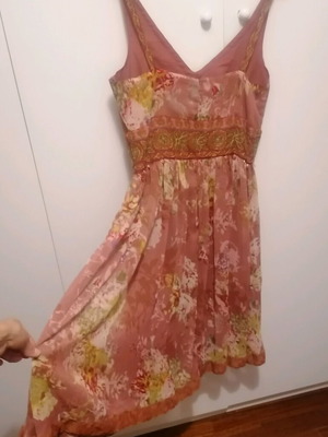 Rene Derhy midi dress new, colorful embroidered design