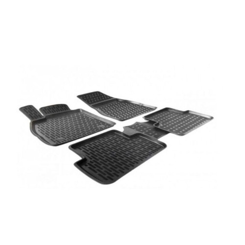 Marke floor mats for Hyundai Elantra 2015+ black rubber perflex 4 pcs