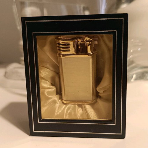 Ronson collectible lighter new with metallic two-tone body