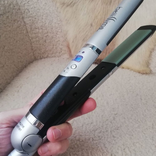 Bellissima Imetec hair straightener used