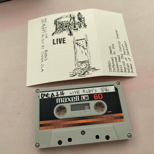 Death 5 demo cassette tapes like new, metal