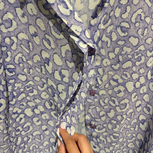 Animal print shirt one size like new, loose fit