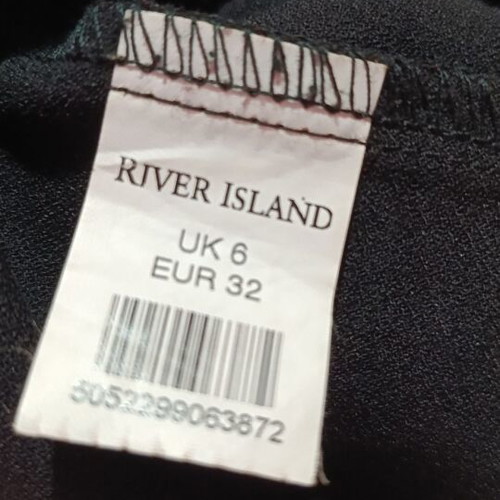 River Island black mini skirt XS like new