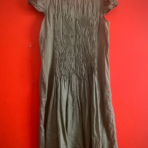 Zucca linen khaki dress M 100% cotton new