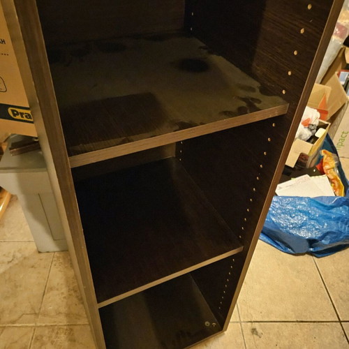 Sato open bookshelf shelf like new with two adjustable shelves wenge