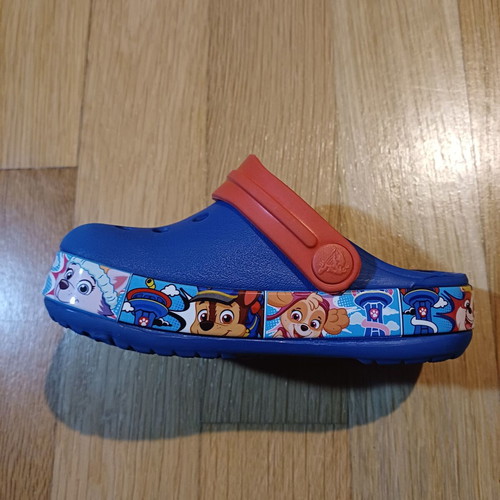 Crocs Clogs Paw Patrol Like New Size 20-21 Blue Multicolor