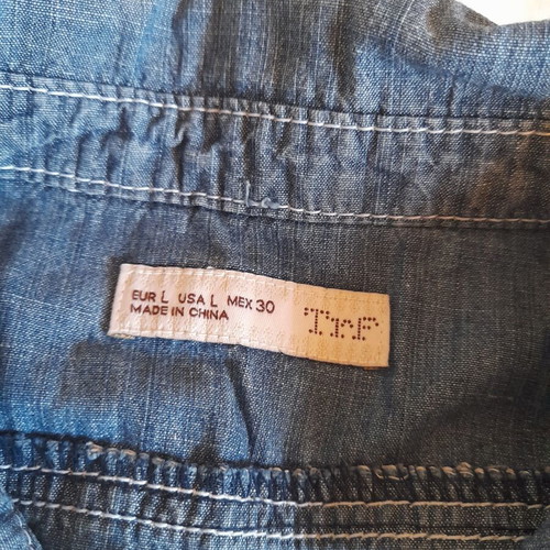 Jean dress like new, summer, blue, size L
