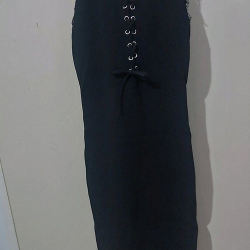 Black dress like new, knee-length
