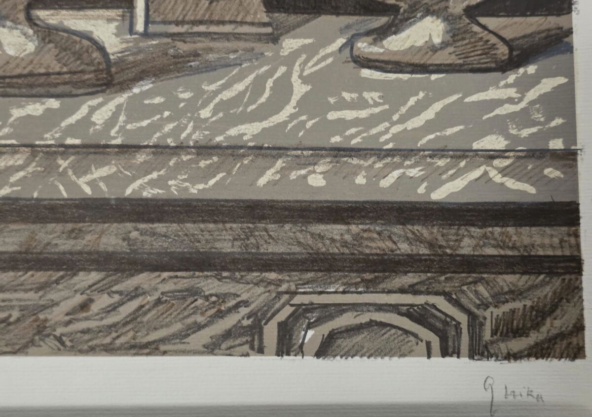 他の方発送×GRANICK 【ギリシャ】グラニック　lithograph Nikos Hatzikyriakos Gikas Lithograph… - € 320,00 - Vendora.cy