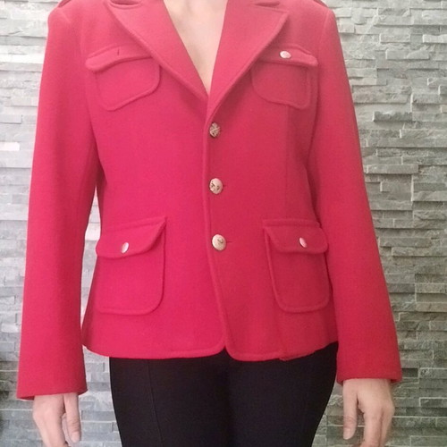 Leben short coat used, red, size L