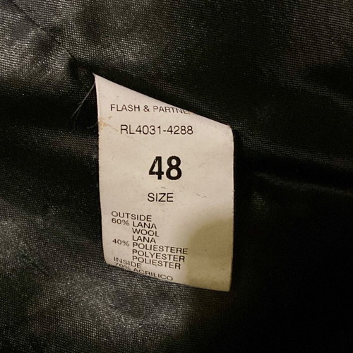Rare London wool coat like new, unisex, gray and brown, size 48