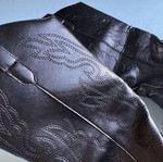 Black cowboy boots women's size 38
