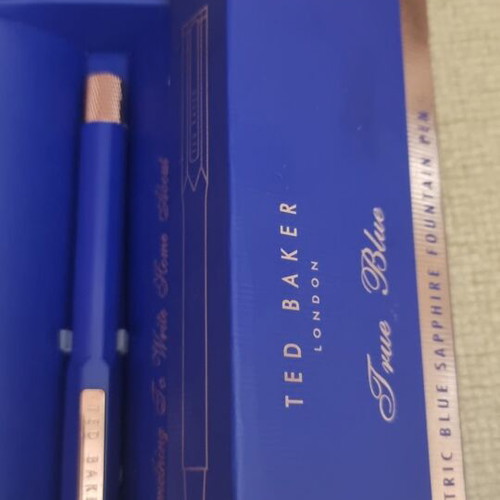 Ted Baker Electric Blue Sapphire Fountain Pen like new