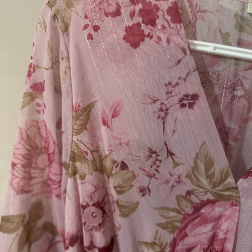 Pink floral maxi dress, one size, Despy Boutique