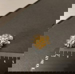  Ασημοχρυσα 925 και 18κ χρυσο , σκουλαρίκια folli follie