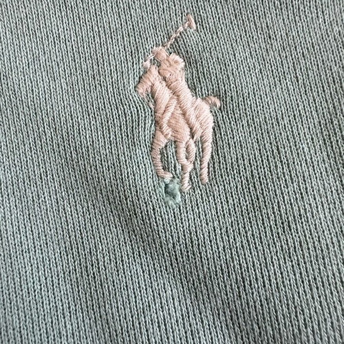 Polo Ralph Lauren Double Knit Hoodie Men XL like new, green and turquoise