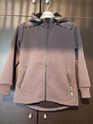 Gray jacket used with fur lining no.12 for boys