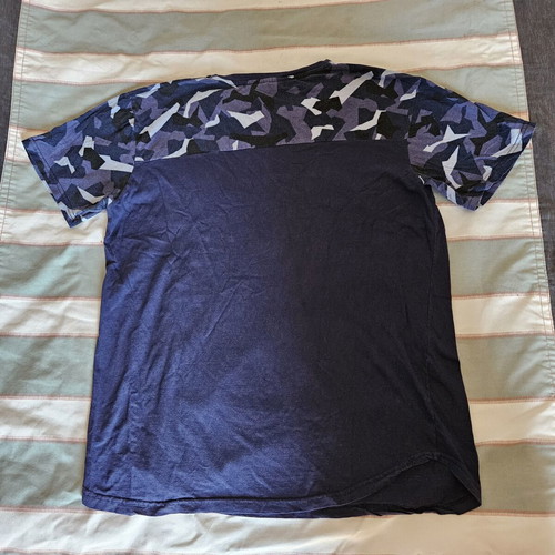 Body Move men's T-shirt XL/XXL, 100% cotton, blue and black