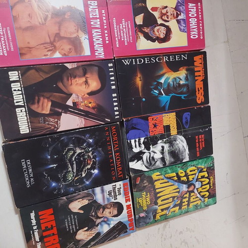 VHS Movie Collection used, authentic retro tapes for collectors
