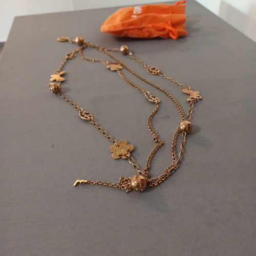 Folli Follie necklace like new, black and gold