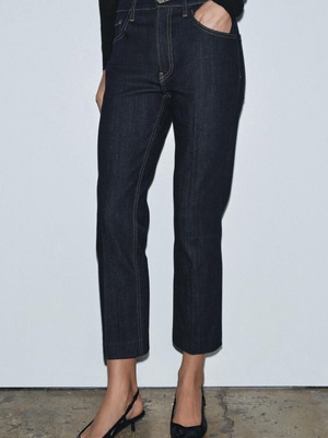 Zara ZW Collection Bootcut Jeans dark blue size 38 new with tag