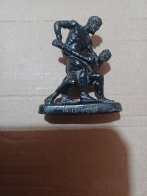 Ringer Hercules vs Antaeus vintage plastic figurine used