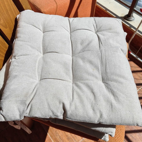 Chair cushions, pack of 4, beige