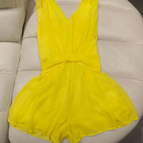Rinascimento yellow jumpsuit Small like new