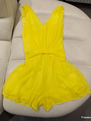 Rinascimento yellow jumpsuit Small like new