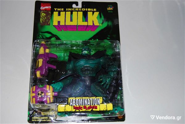  ABOMINATION FIGURE INCREDIBLE HULK 1996 RETRO open in their cards and in new-like condition