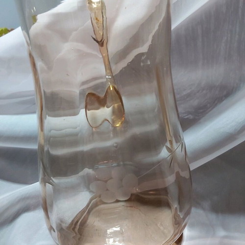 Glass carafe used with fine vintage design